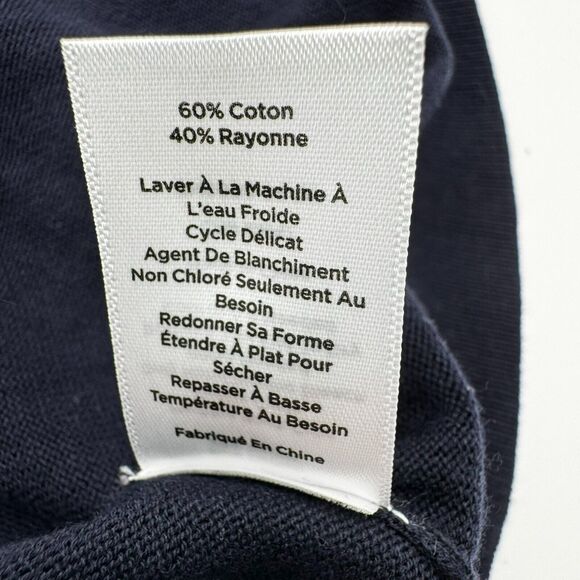 TALBOTS Plus Women's 3X Soft Light Sweater Navy Blue Colorful Hearts Pullover‎ - Picture 6 of 9